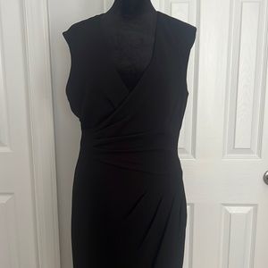 WHBM black dress with a great draping and flow. Perfect for a wedding or work.